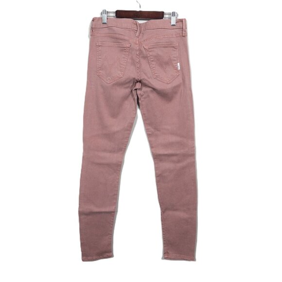 Mother The Looker POP Skinny Jean SZ 27 Light Pink Denim Long - Picture 2 of 12